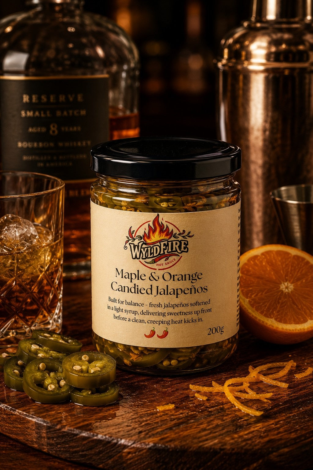 Maple & Orange Candied Jalapeños